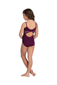 Kids Alexis Camisole Leotard With Mesh Inserts