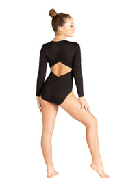 Kids Rhode Long Sleeve Shirring Leotard