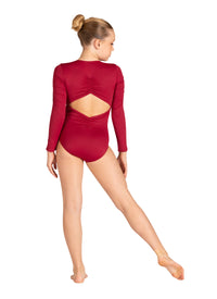 Kids Rhode Long Sleeve Shirring Leotard