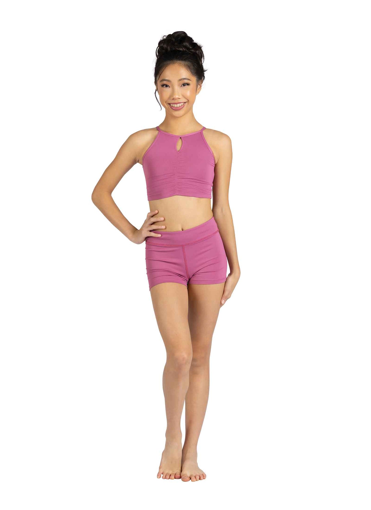 Kids Donna Shirring Halter Top