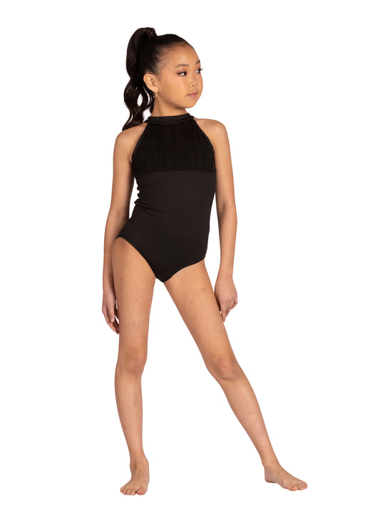 Kids Slim Halter Leotard