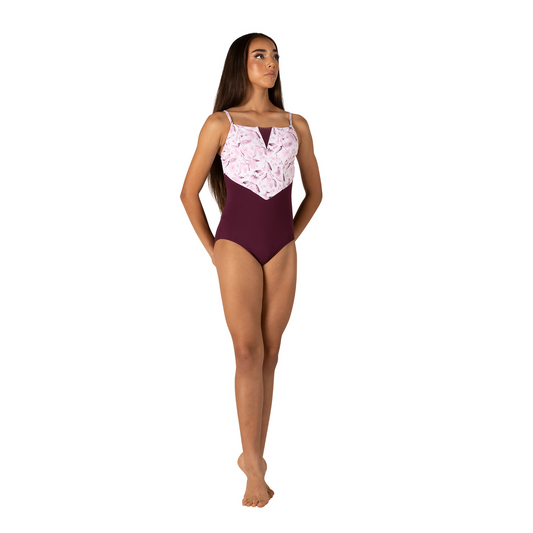 Adult Floral Printed Camisole Leotard