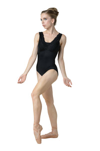Adult Giselle Lace Trim Leotard