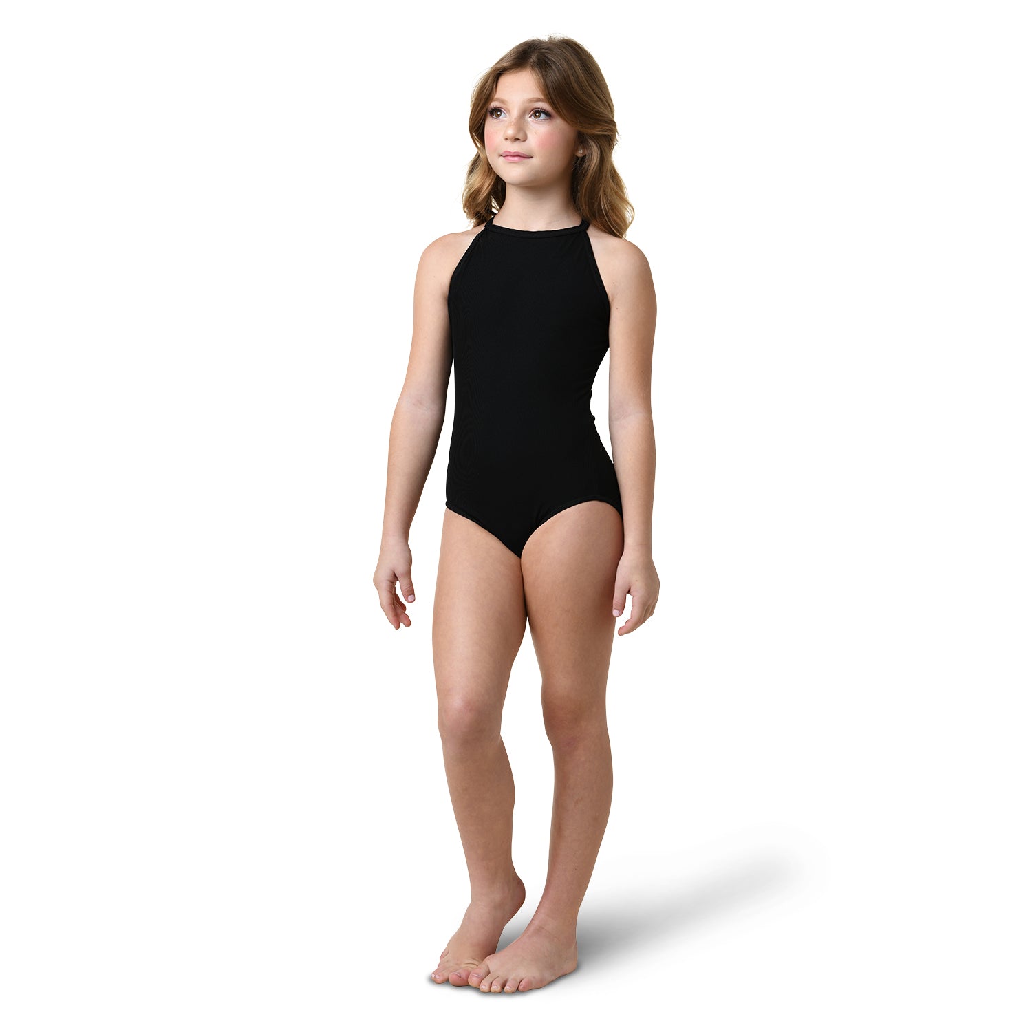 Ribbed Halter Leotard Child | Halter Leotard | Danznmotion
