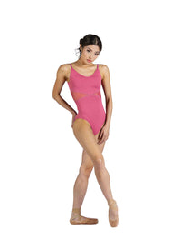 Adult Alexis Camisole Leotard With Mesh Inserts