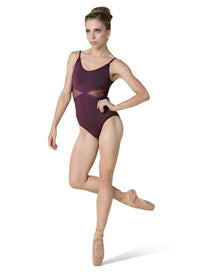 Adult Alexis Camisole Leotard With Mesh Inserts