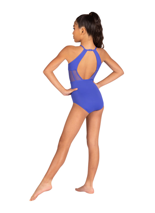 Kids Brigitte Halter Corseted Waist Leotard