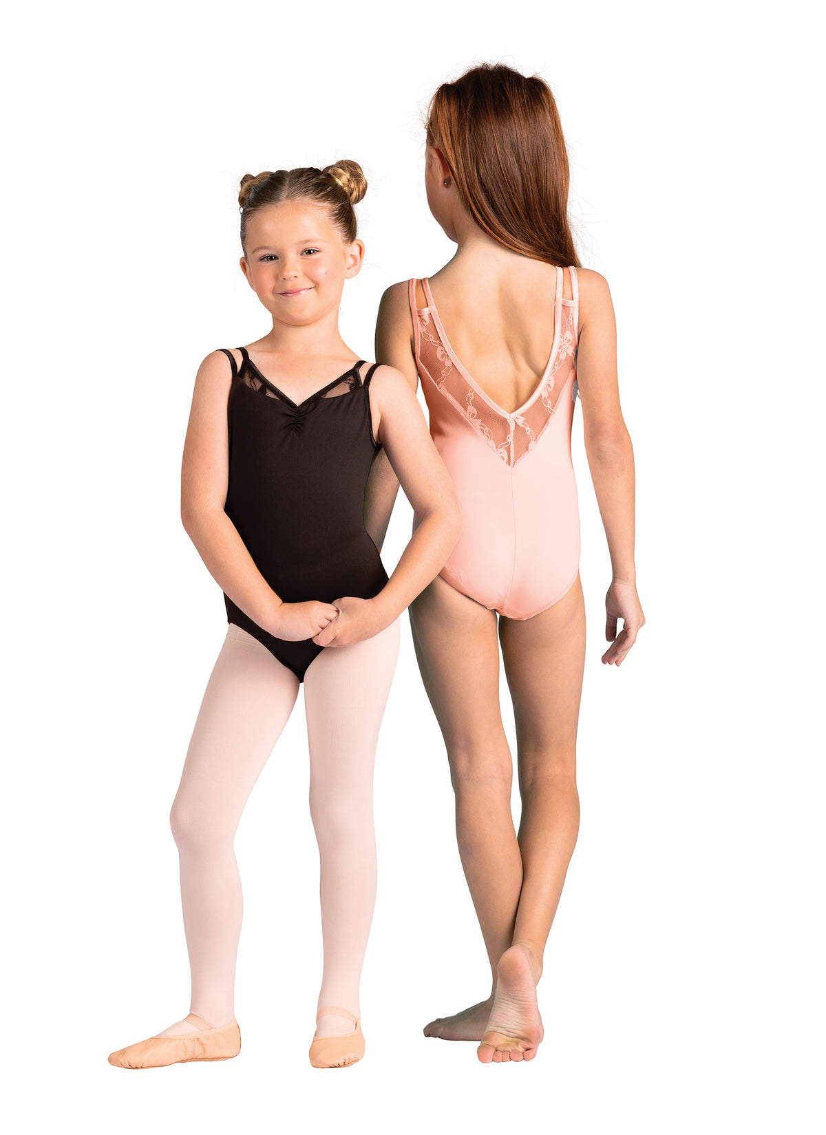 Kids Moira Bow Mesh Cami Leotard