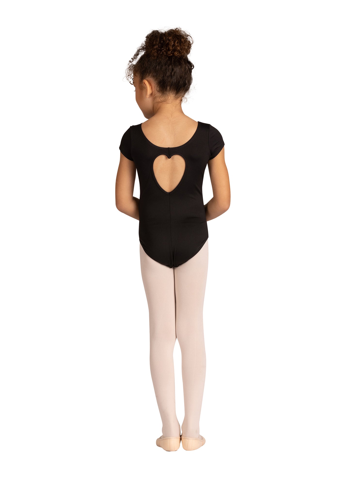 Kids Amara Heart Cap Sleeve Leotard