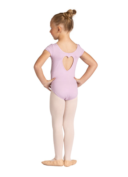 Kids Amara Heart Cap Sleeve Leotard