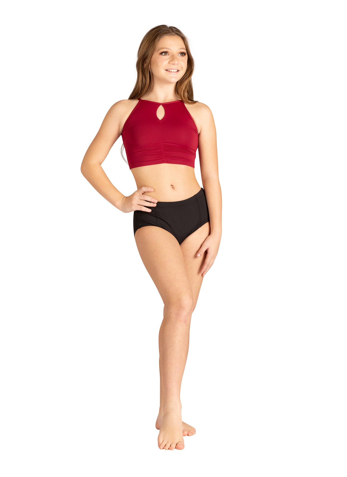 Kids Donna Shirring Halter Top