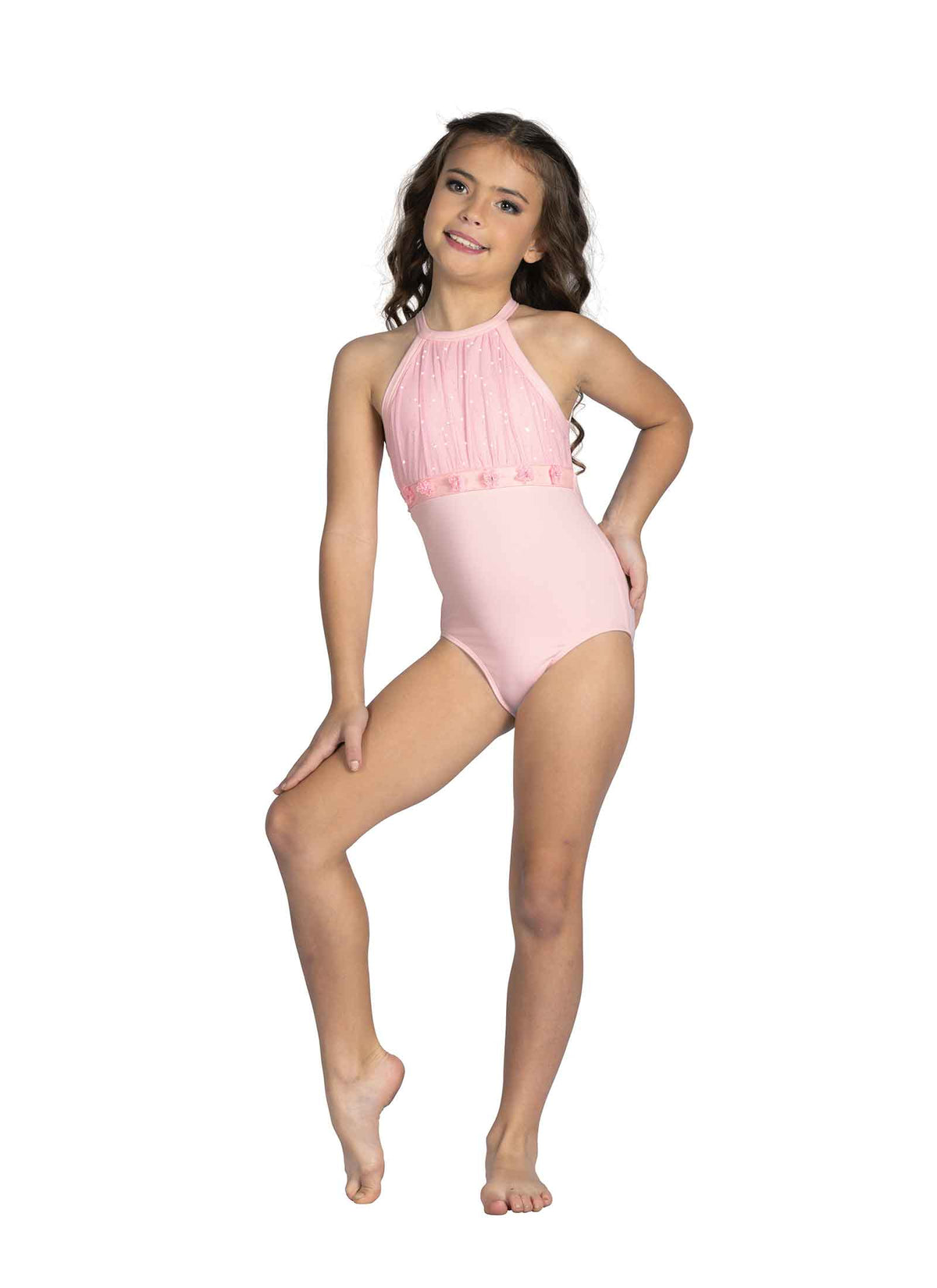 Kids Bella Halter Leotard