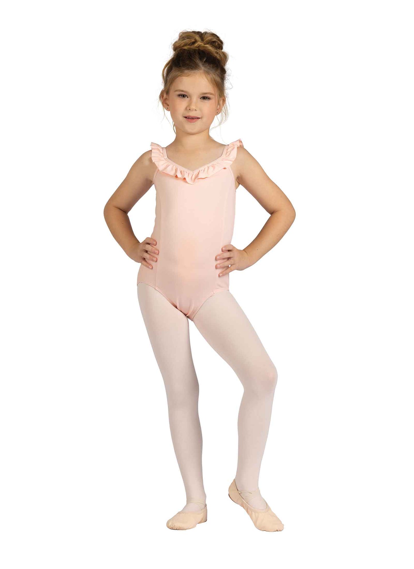 Kids Babe Ruffle Neck Leotard