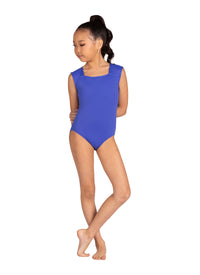 Kids Oakley Square Neck Cap Sleeve Leotard