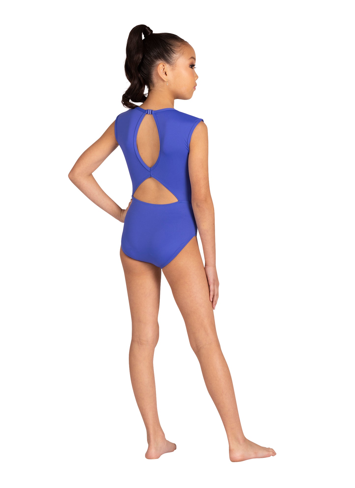 Kids Oakley Square Neck Cap Sleeve Leotard