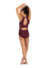 Adult Fallon Ribbed Halter Leotard