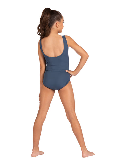 Kids Jessie Ribbed Square Neck Leotard