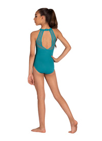 Kids Slim Halter Leotard
