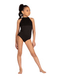 Kids Slim Halter Leotard