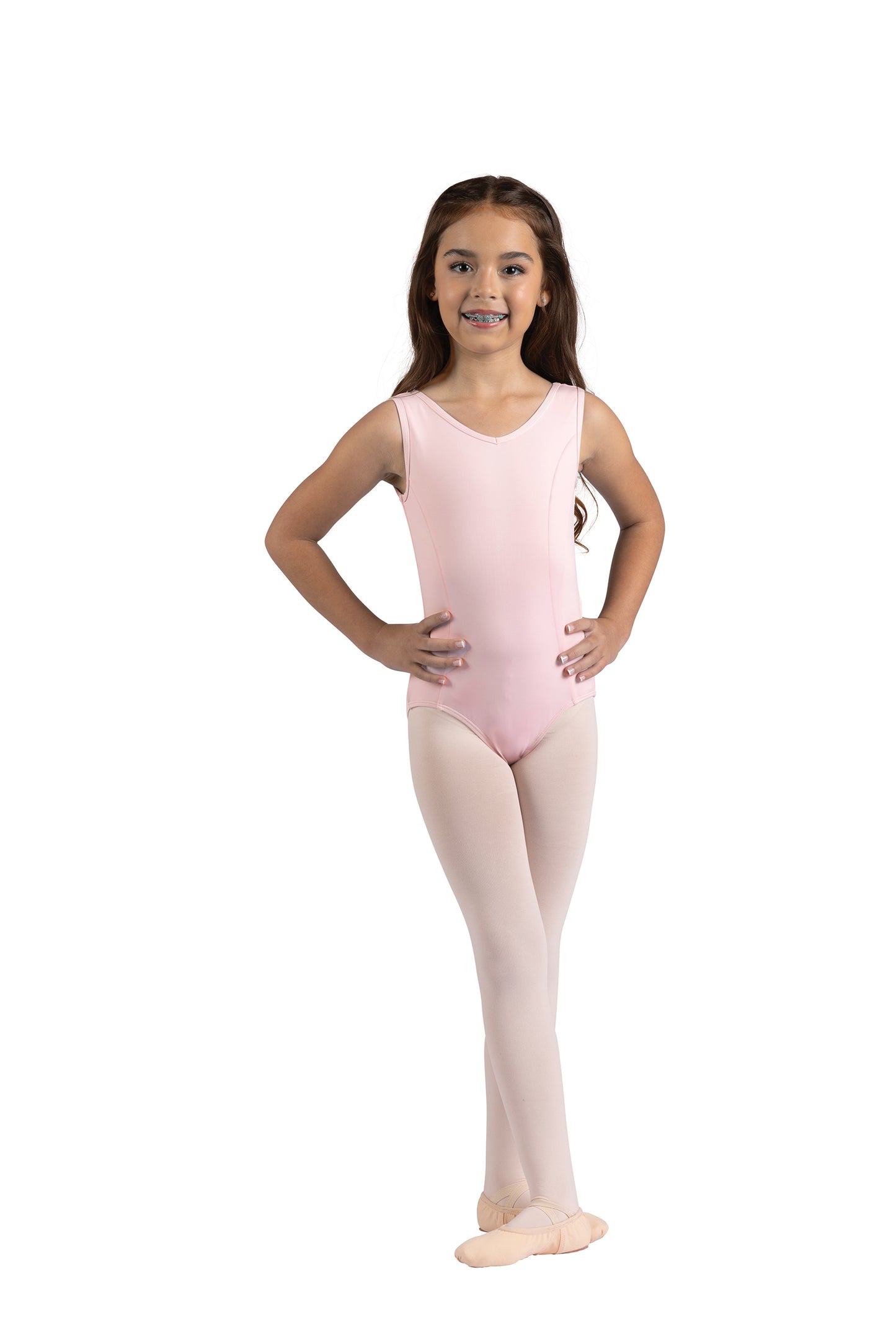 Kids Ari V-Neck Tank Leotard