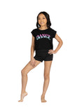 Kids "Dance" Foil Dot Sequin T-Shirt