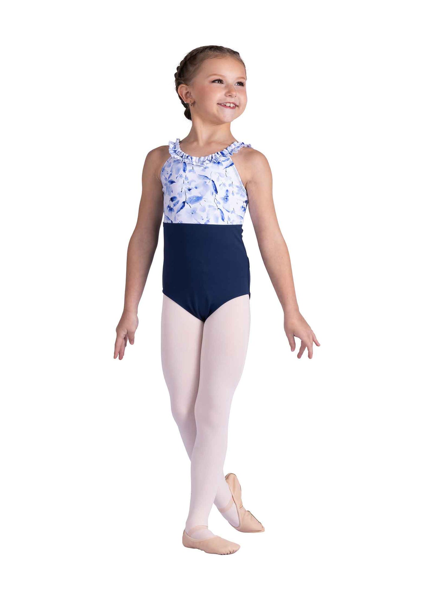Kids Ruffle Print Leotard