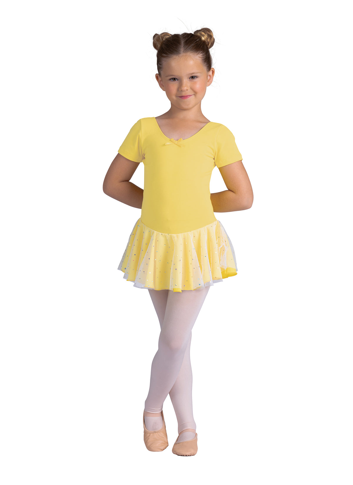 Kids Madeline Glitter Skirt Short Sleeve Dress