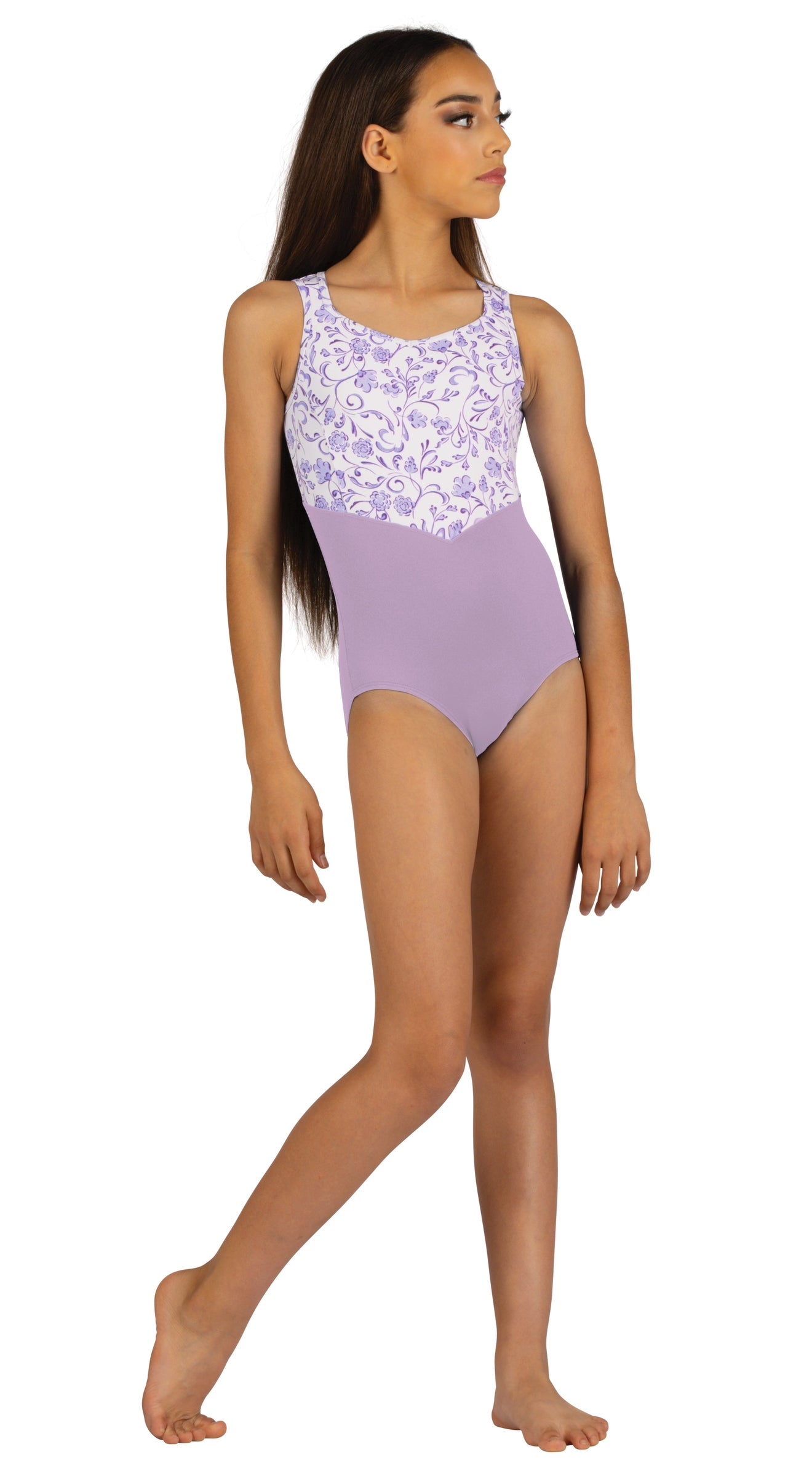 Kids Tank Floral Leotard