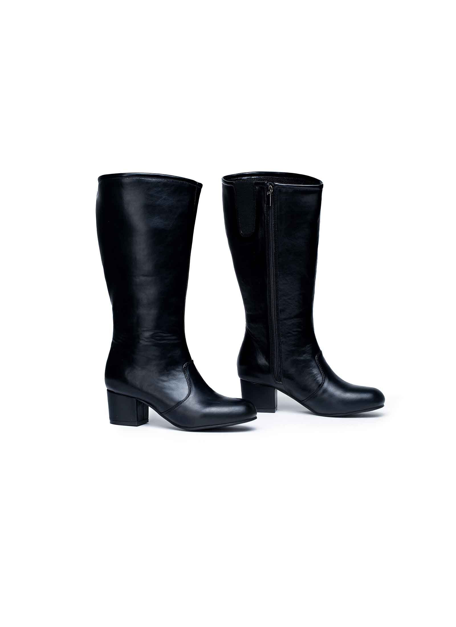 Gotham Dolly Majorette Knee-High Boot – 2” Heel (Wide Width