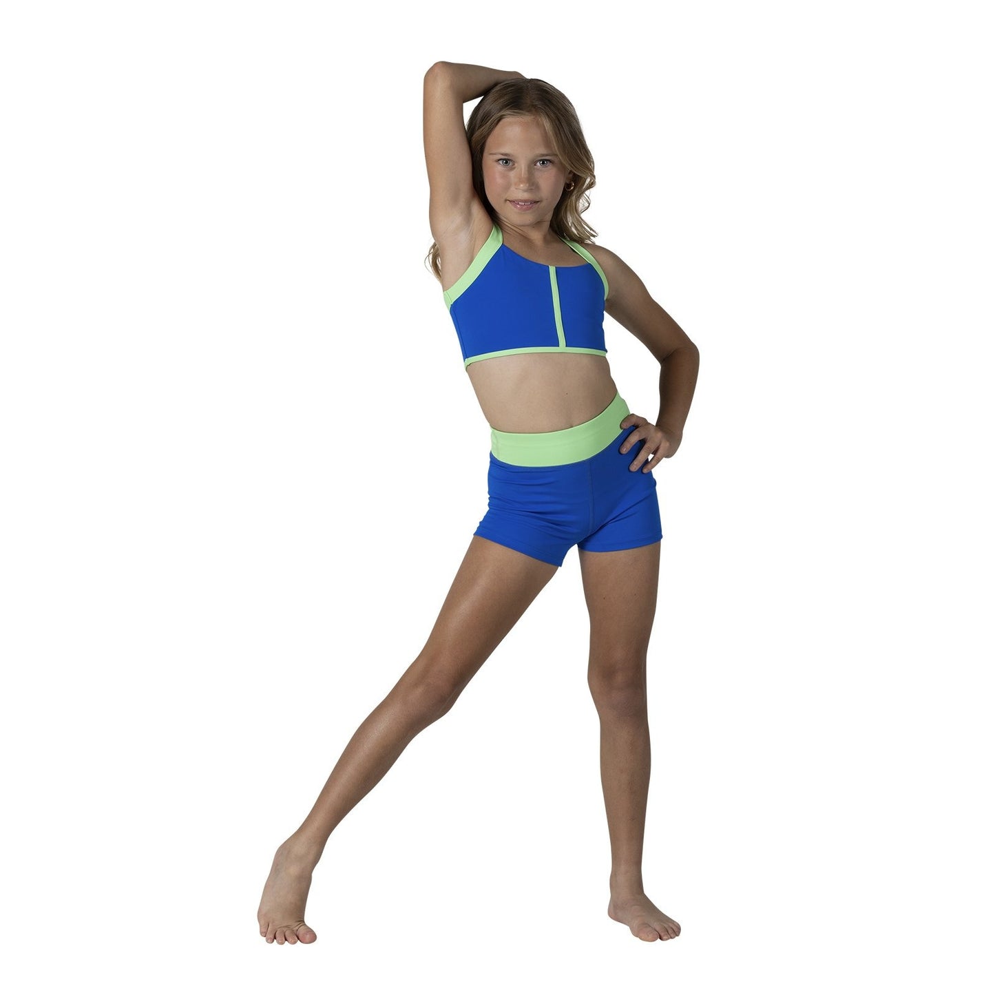 Kids Two-Tone High Waist Short