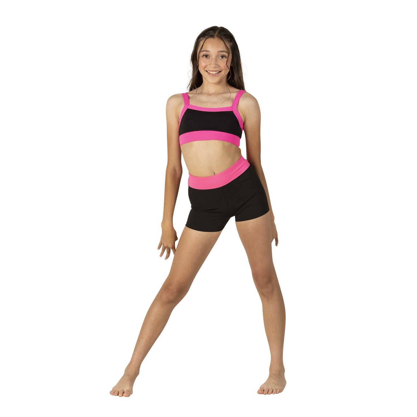 Kids Two-Tone Twist Back Bra Top
