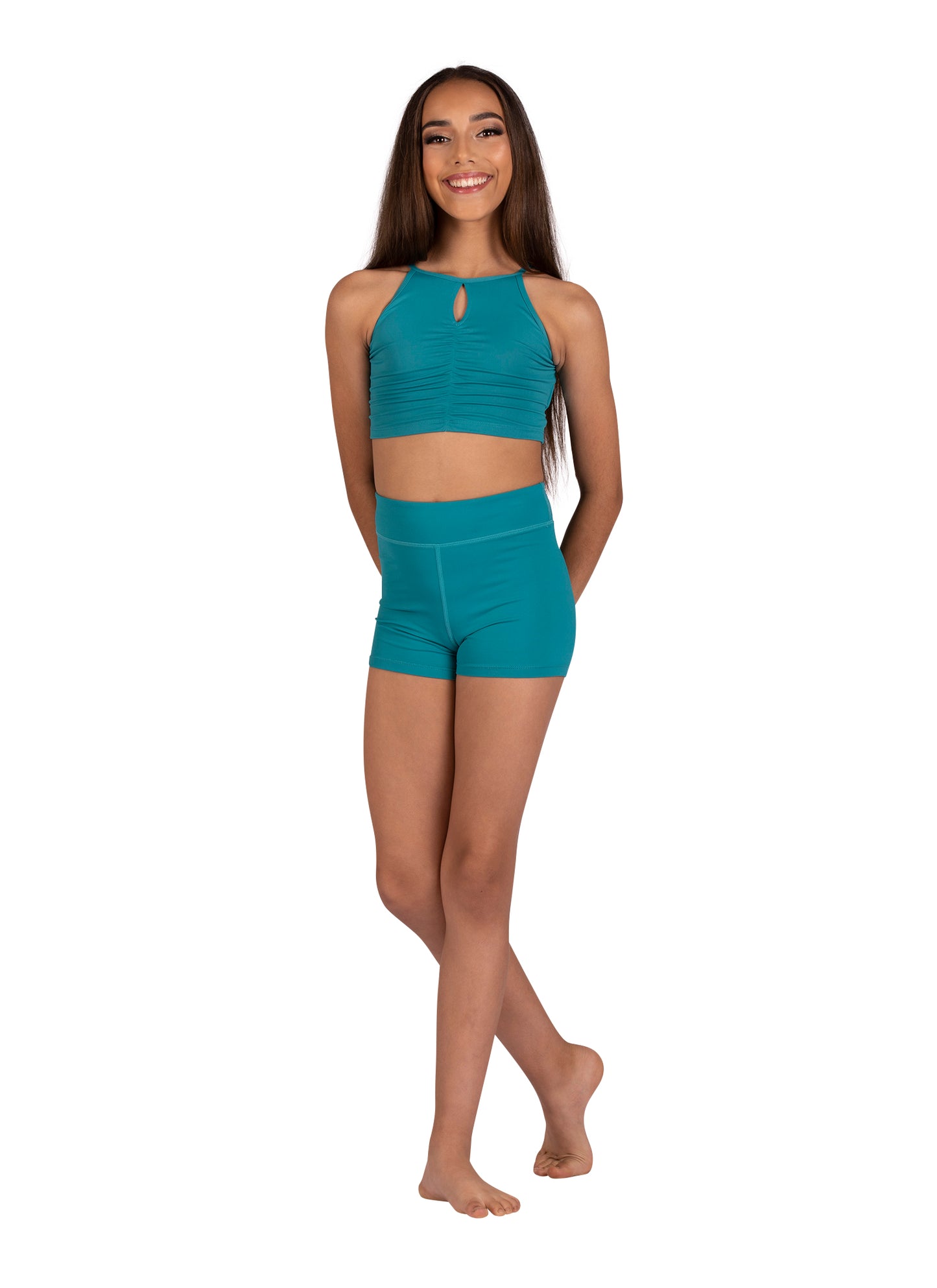 Kids Donna Shirring Halter Top