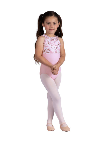Kids Dahlia Ruffle Print Leotard