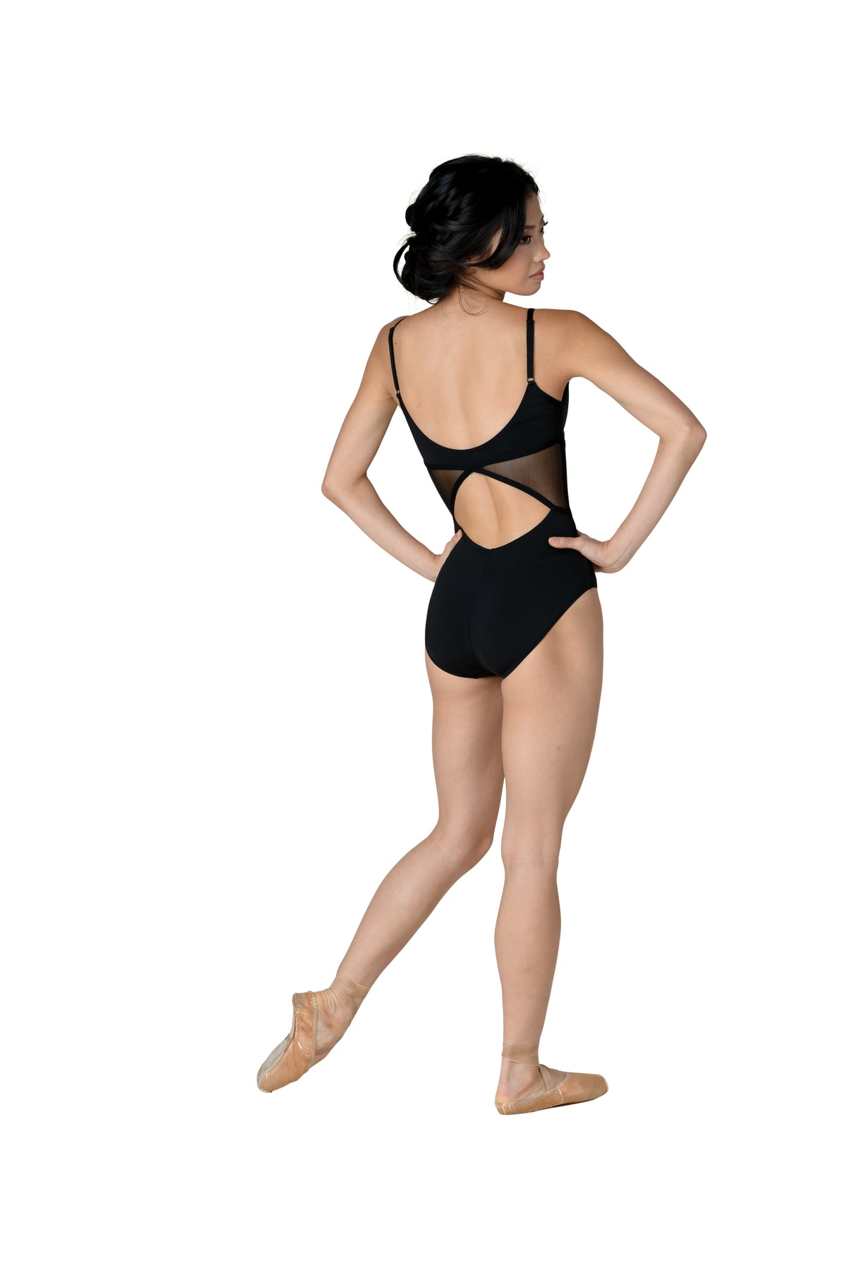 AB28 Skin Tone Camisole Leotard with Supportive Built-In Bra