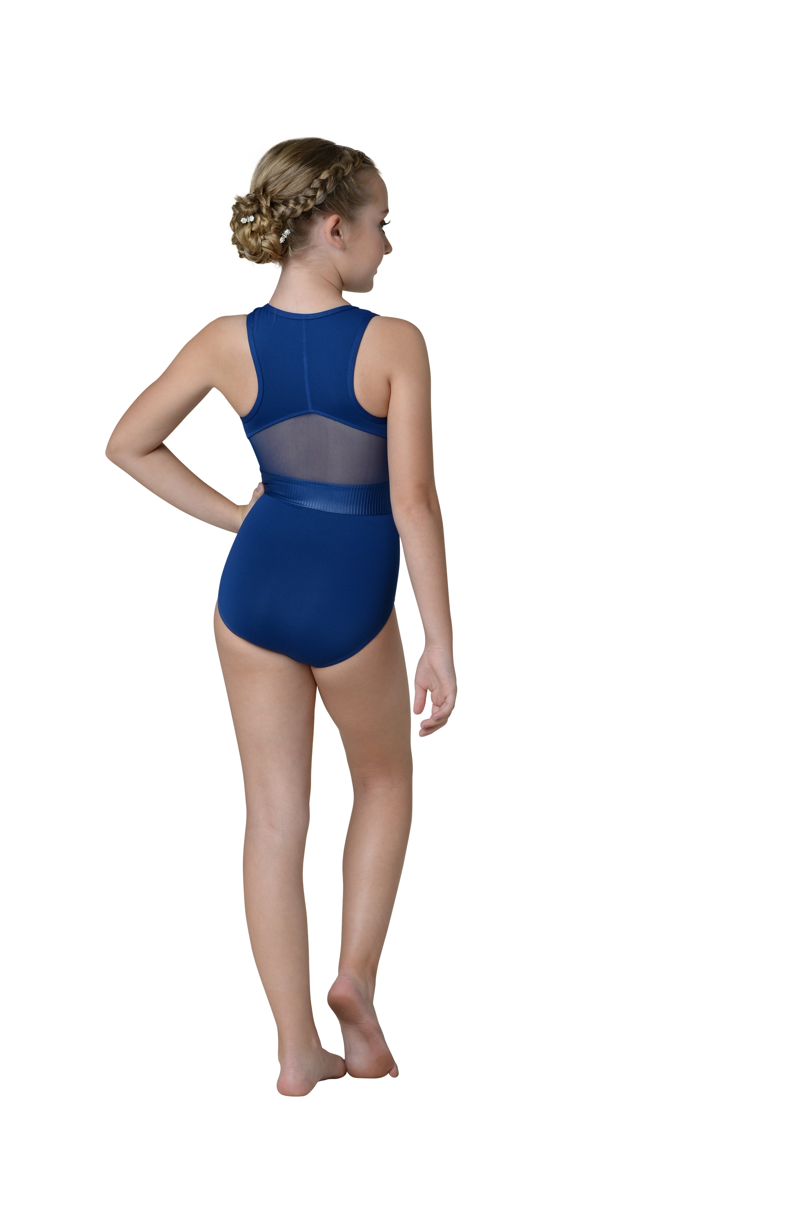 トップス draw drawers Leotard Pile T-shirts Kinsley Girl's Zip Front Leotard | Danznmotion | Dance Leotard