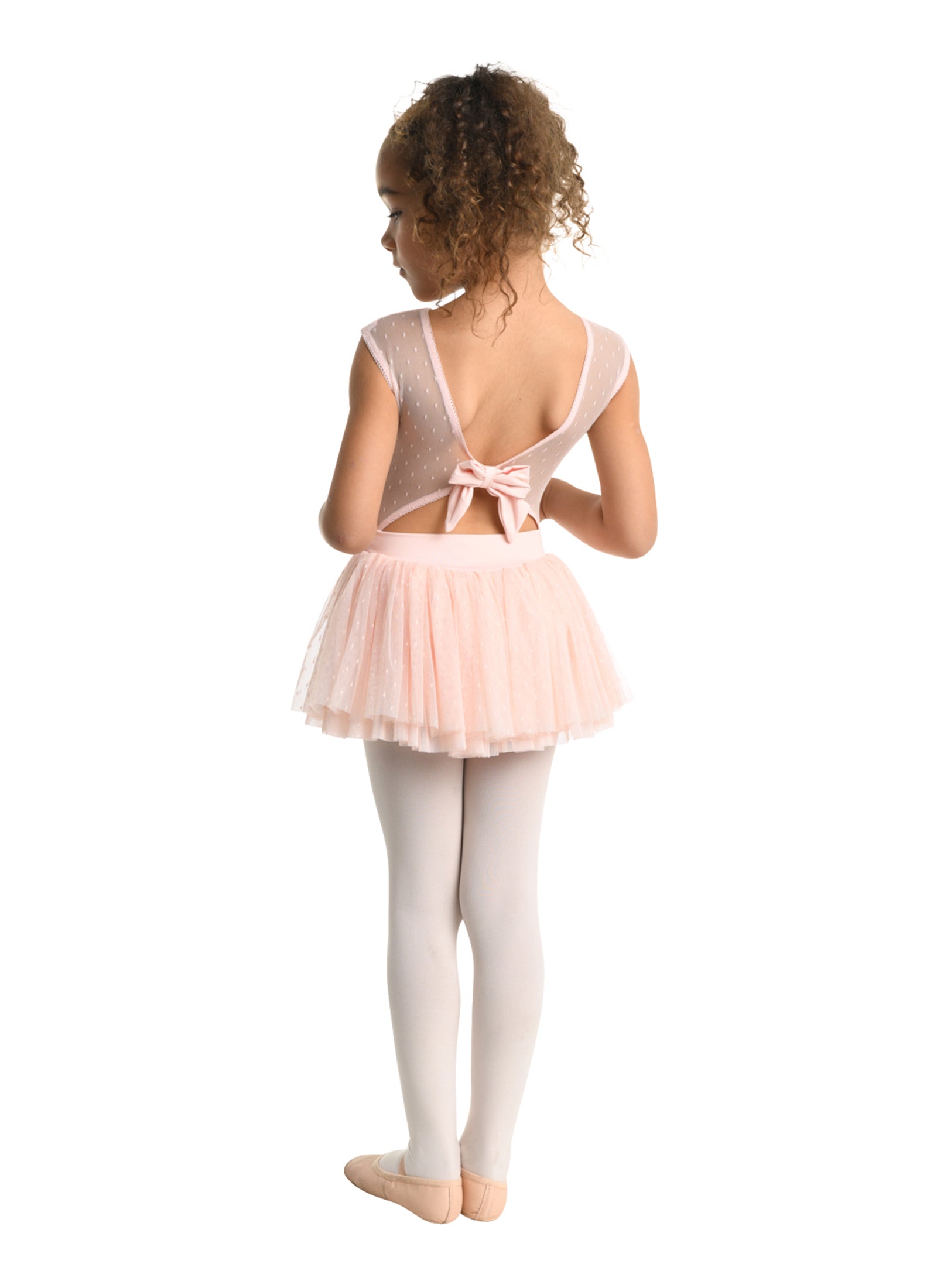 Kids Skye Polka-Dot Mesh Dress | Dance Dress | Danznmotion