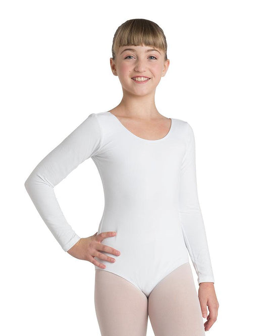 White Long Sleeve Leotard | Capezio Whi Te Leotard | Danznmotion