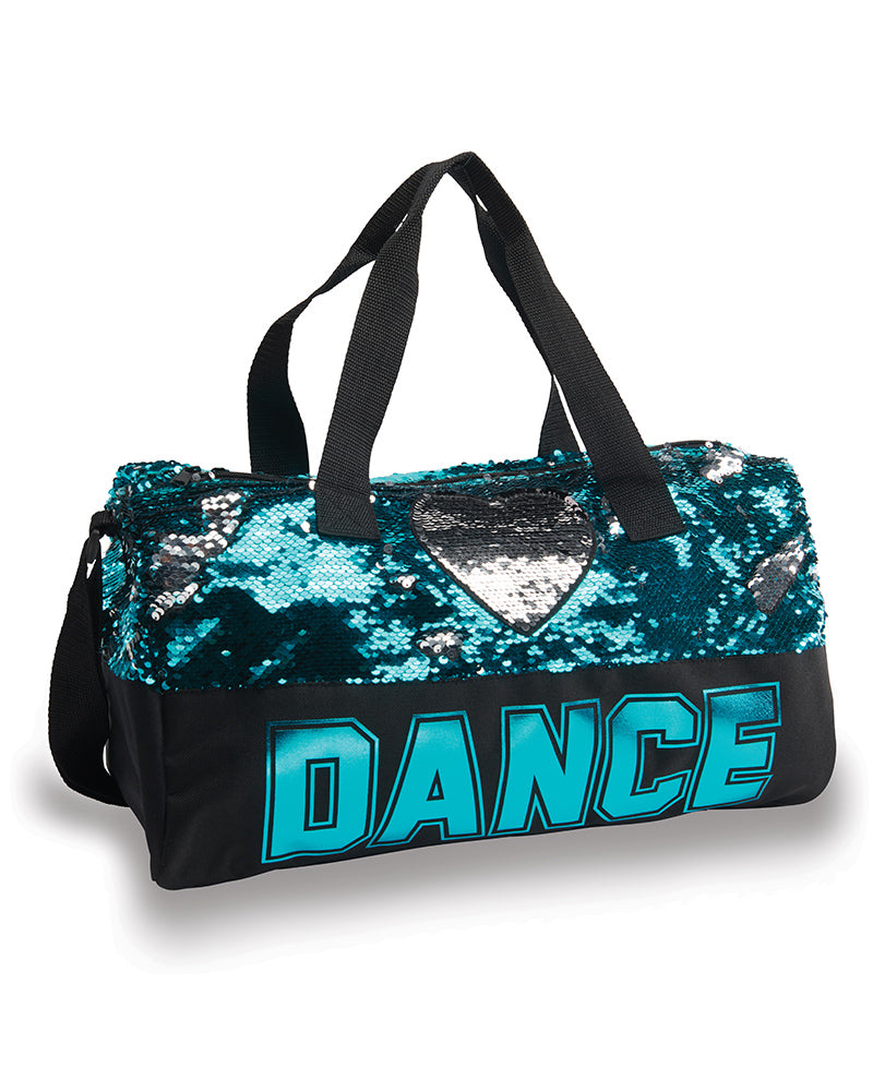 Best Duffle Bag | Sequin Heart Duffel | Danznmotion