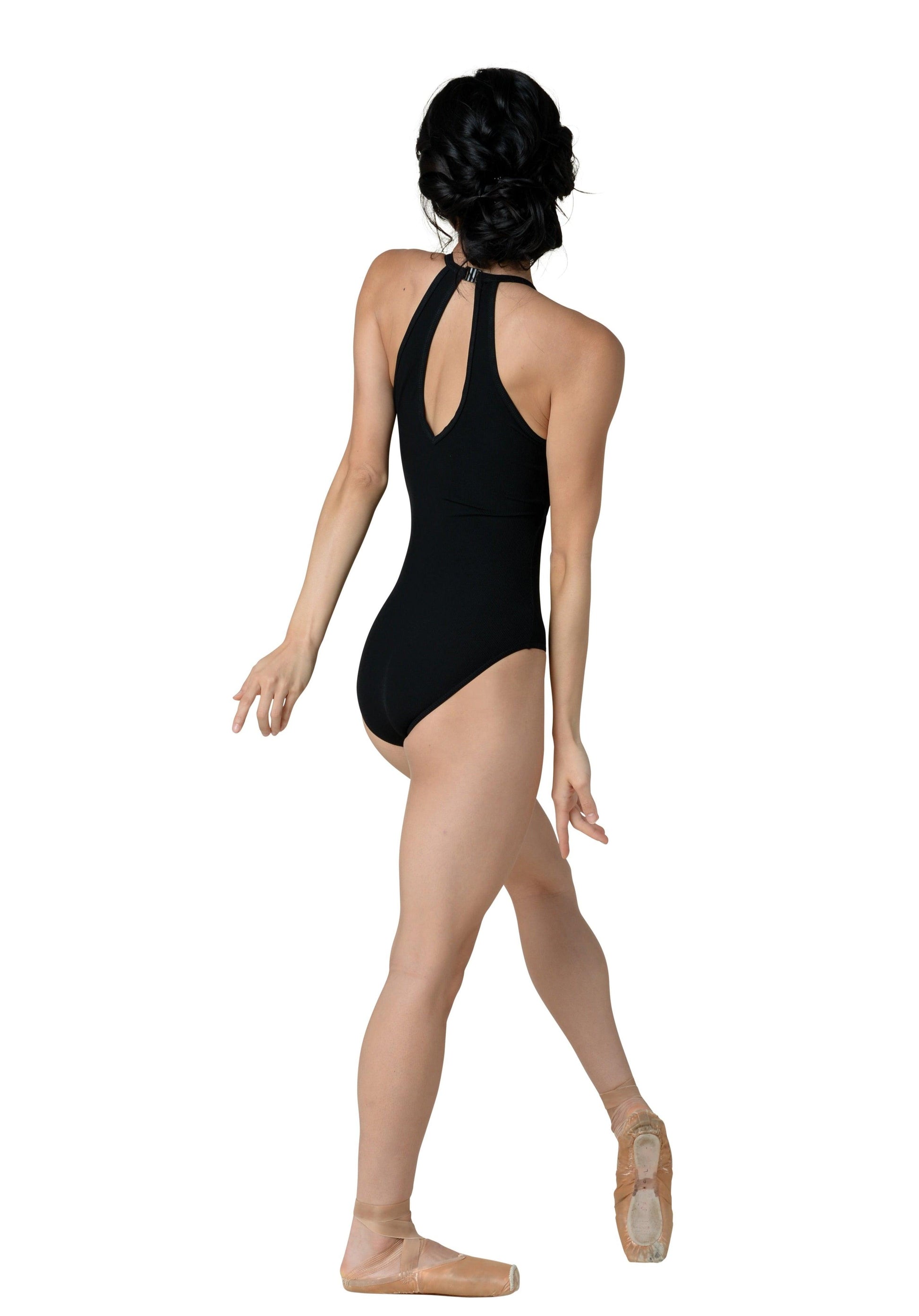 Ribbed Halter Leotard Adult | Halter Leotard | Danznmotion