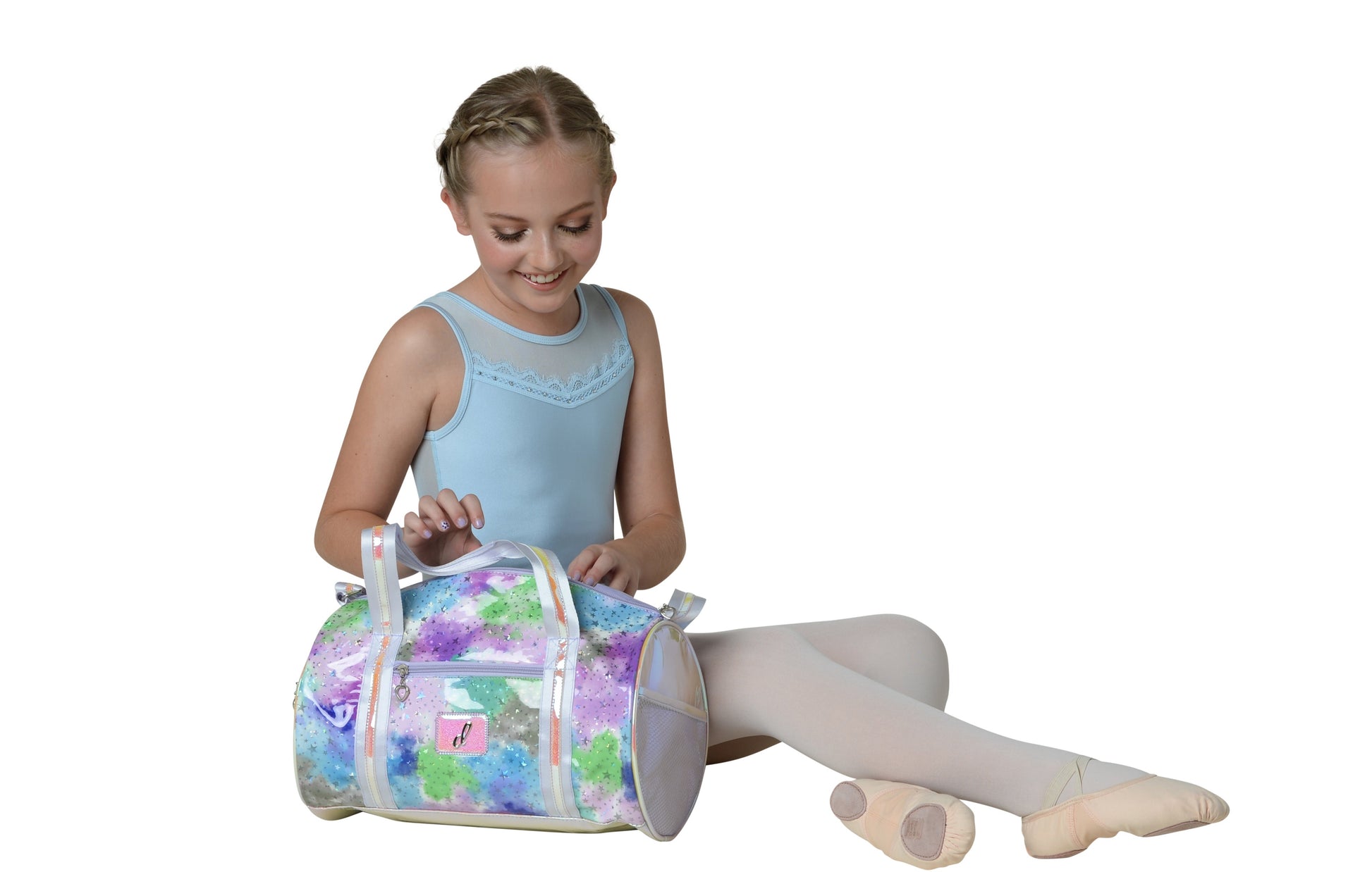 Pastel Clouds & Stars Dance Duffel | Danznmotion